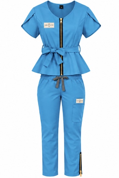 Stylish Bow Scrub Set